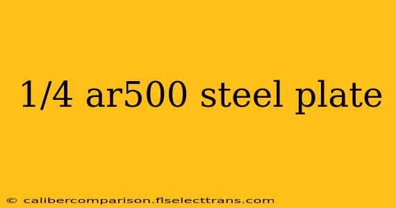 1/4 ar500 steel plate