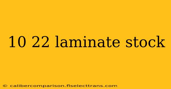 10 22 laminate stock