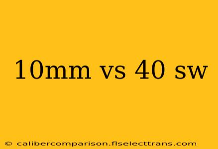 10mm vs 40 sw