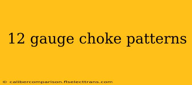 12 gauge choke patterns