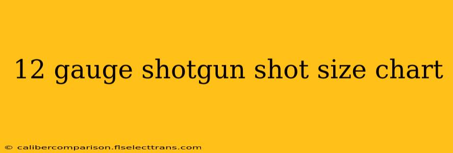 12 gauge shotgun shot size chart