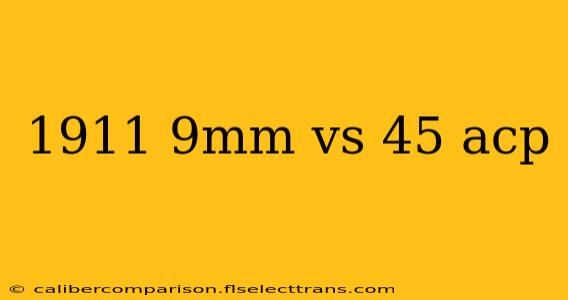 1911 9mm vs 45 acp