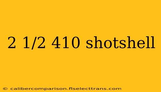 2 1/2 410 shotshell