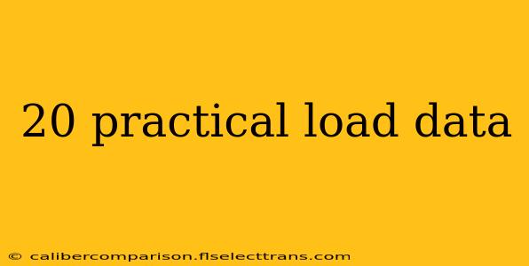 20 practical load data