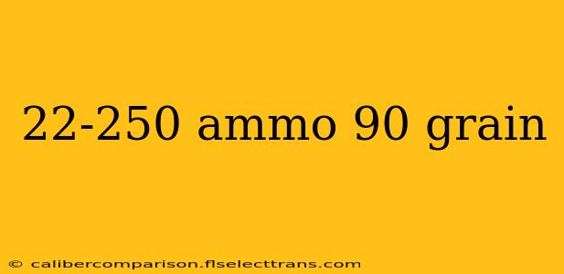 22-250 ammo 90 grain