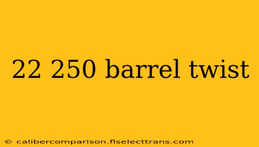 22 250 barrel twist