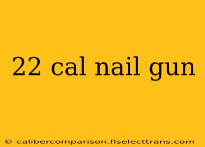 22 cal nail gun