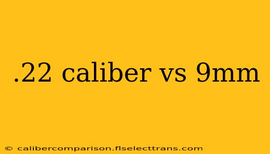 .22 caliber vs 9mm