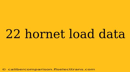 22 hornet load data