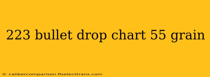 223 bullet drop chart 55 grain