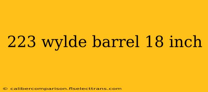 223 wylde barrel 18 inch