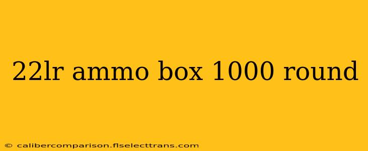 22lr ammo box 1000 round