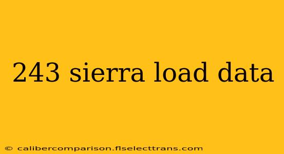 243 sierra load data