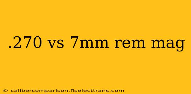 .270 vs 7mm rem mag