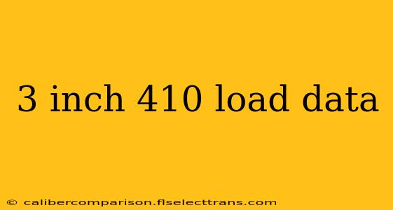 3 inch 410 load data