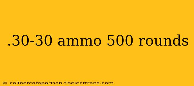 .30-30 ammo 500 rounds