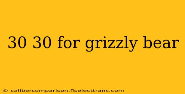 30 30 for grizzly bear