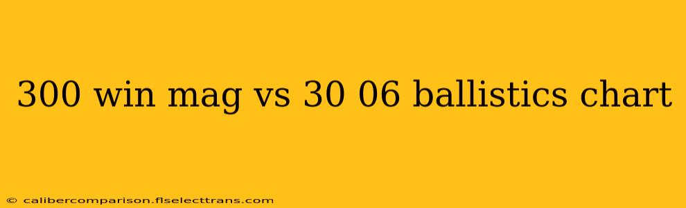 300 win mag vs 30 06 ballistics chart