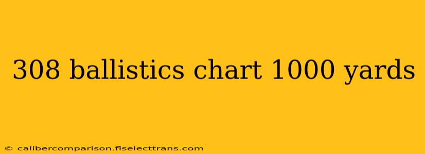 308 ballistics chart 1000 yards