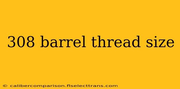 308 barrel thread size