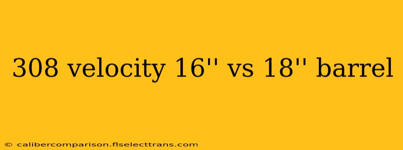 308 velocity 16'' vs 18'' barrel