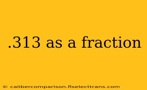 .313 as a fraction