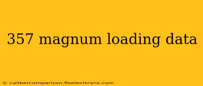 357 magnum loading data