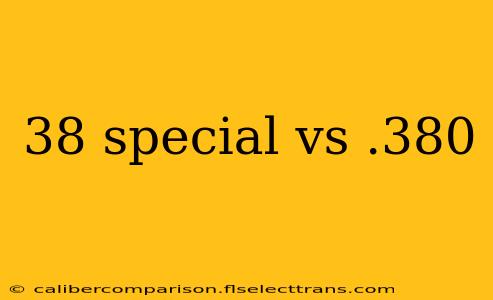 38 special vs .380