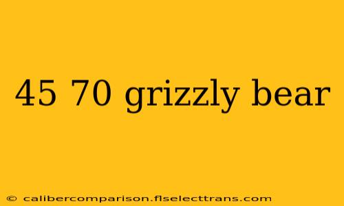 45 70 grizzly bear