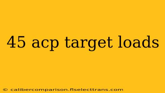 45 acp target loads