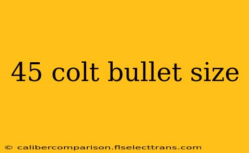 45 colt bullet size