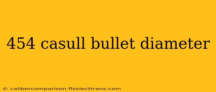 454 casull bullet diameter