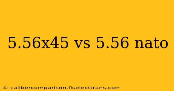 5.56x45 vs 5.56 nato