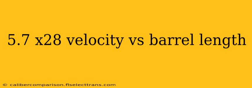 5.7 x28 velocity vs barrel length