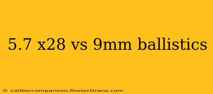 5.7 x28 vs 9mm ballistics