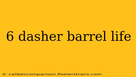 6 dasher barrel life