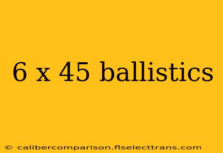 6 x 45 ballistics