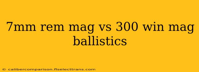 7mm rem mag vs 300 win mag ballistics