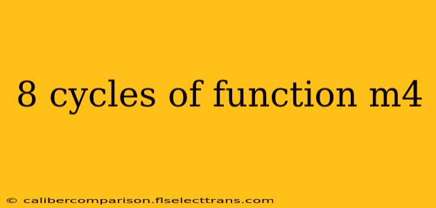 8 cycles of function m4