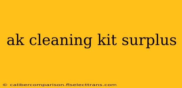 ak cleaning kit surplus