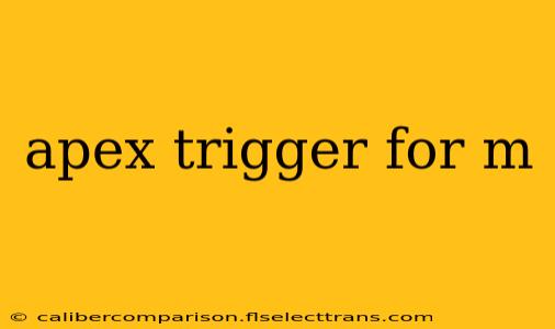 apex trigger for m