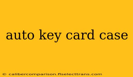 auto key card case