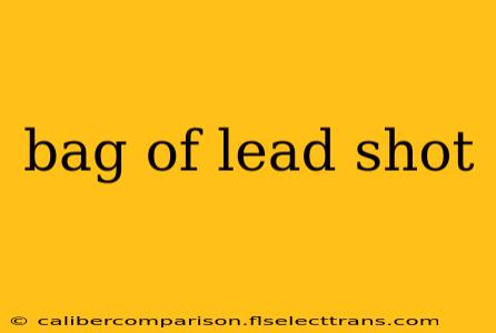 bag of lead shot