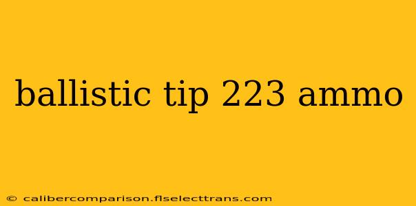 ballistic tip 223 ammo