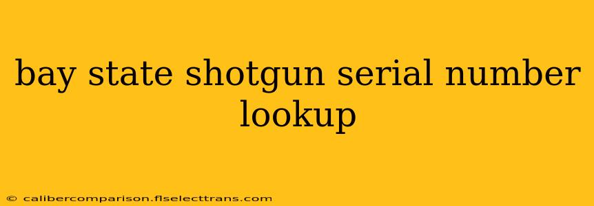 bay state shotgun serial number lookup