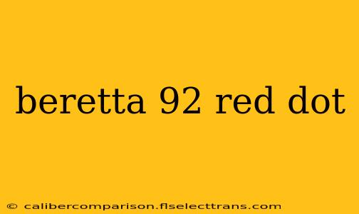 beretta 92 red dot