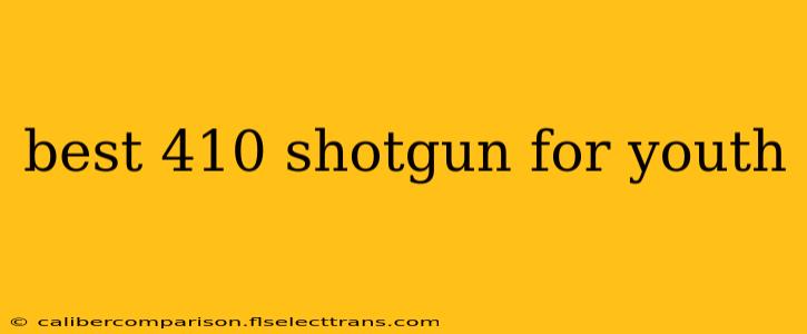 best 410 shotgun for youth