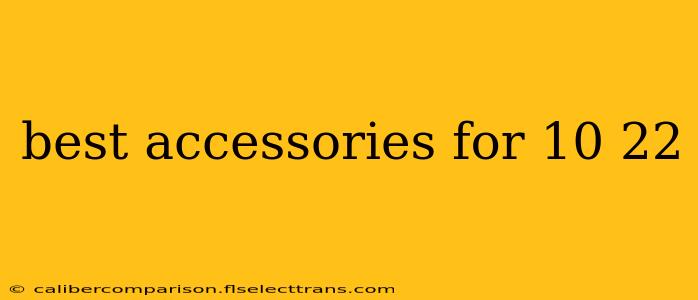 best accessories for 10 22