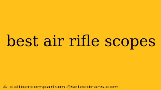 best air rifle scopes