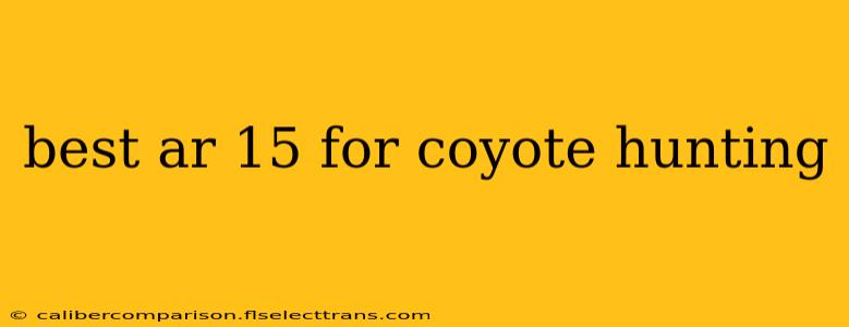 best ar 15 for coyote hunting